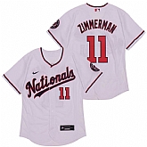 Nationals 11 Ryan Zimmerman White Nike 2020 Flexbase Jersey,baseball caps,new era cap wholesale,wholesale hats